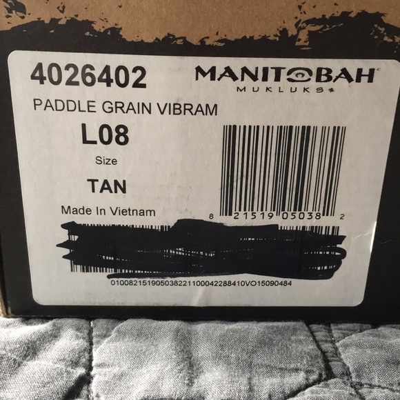 NWT Manitobah Mukluks Paddle Grain Tan Moccasins size 8 - Picture 9 of 11